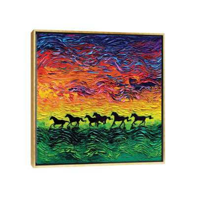 "Chevaux sauvages" par aja Trèves, reproduction d’art