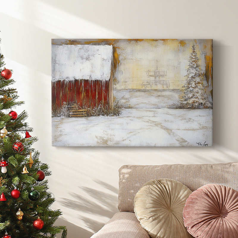 Christmas Holiday Arts - Toile tendue avec châssis, H 40 po x l 60 po