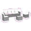 Ensemble de canapé modulaire en rotin PE 7 pièces Vidaxl