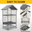 167cm Iron Bird Cage Stand Bird Cage with Wheels