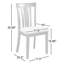 Chaise d'appoint en bois massif Alexa-Mae