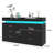 Hawah 6 Drawer Dresser (Two Sizes Available) with Charging Station and LED Light Strip-1155279308
