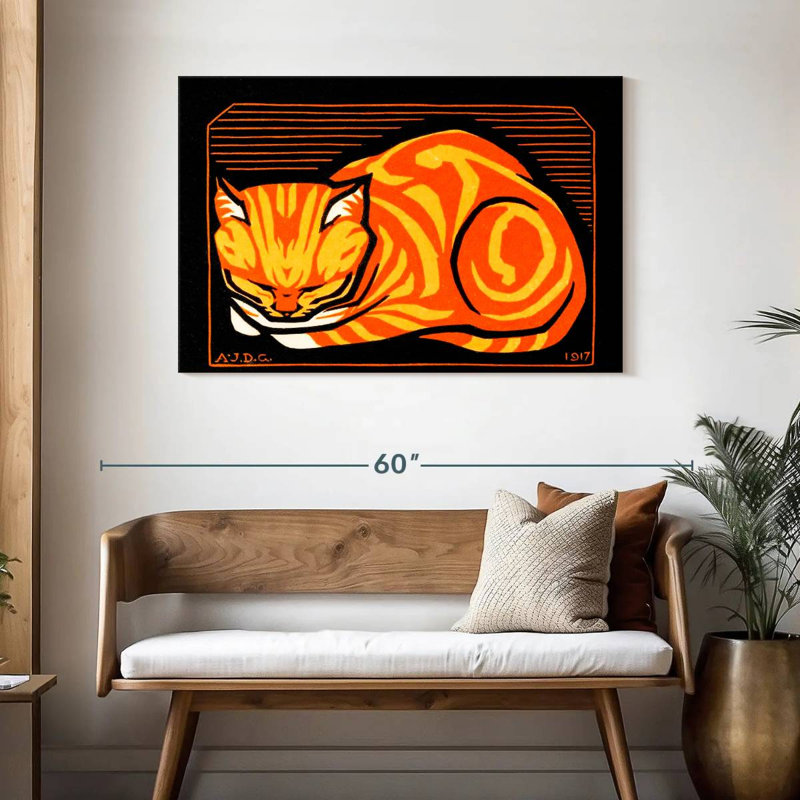 Brampt December Cat, 30" H x 45" W