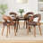 Upholstered Dining Chair With Wooden Frame-1252833040-1244952187