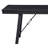 Black 5-Piece Rectangular Trestle Dining Table Set