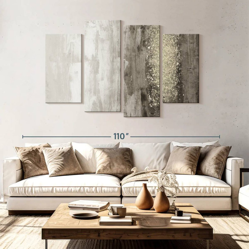 Avery Glitter Rain I, 54" H x 84" W