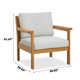 Lanie Eucalyptus Patio Chair With Cushion - Set Of 2 