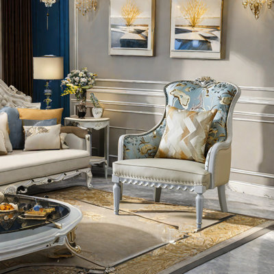 European Style Sofa Chair Upholstered Armchair