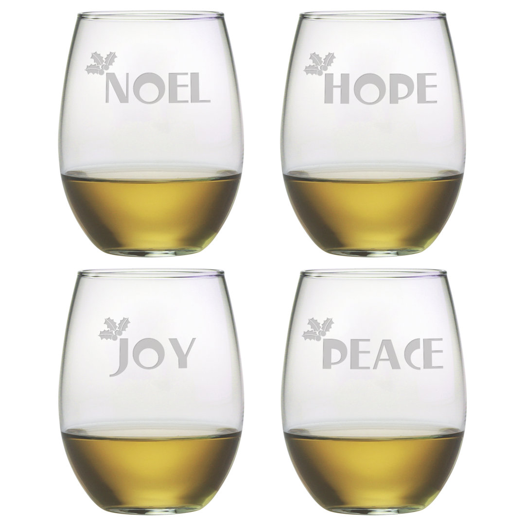 Sherrer 19oz. Wine Glass Set The Holiday Aisle®