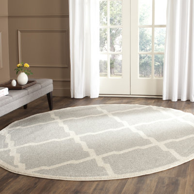 Ammundsen Geometric Light Grey / Beige Area Rug