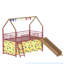 Ensemble lit mezzanine simple avec glissade et rideau Jack Junior-1422776944