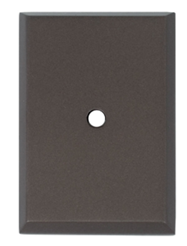 Plaque arrière, Bronze chocolat, H 2,63 po x l 1,75 po x P 0,13 po