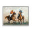 Peinture équestre de joueurs de polo sur bois par Ziwei Li, peinture-93922713
