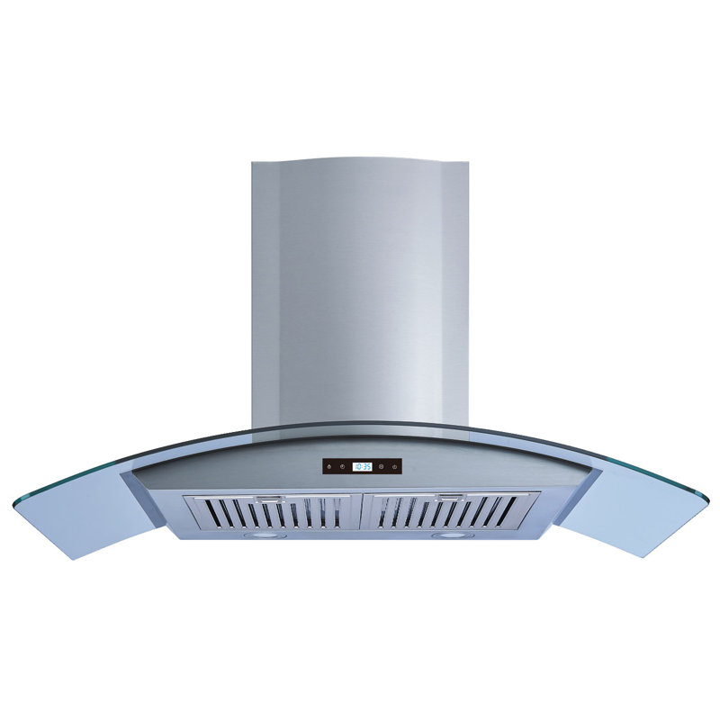  Hotte murale convertible 36 pouces 600 CFM en acier inoxydable