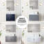 Meuble-lavabo simple 24 po X P 22 po P, comptoir en quartz et Miroir