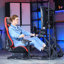 Anman Racing Sim Cockpit with TV Stand & Seat for Thrustmaster Logitech G923, Not Include Steering wheel & Wheels & Pedals and Shifter Handbrake 