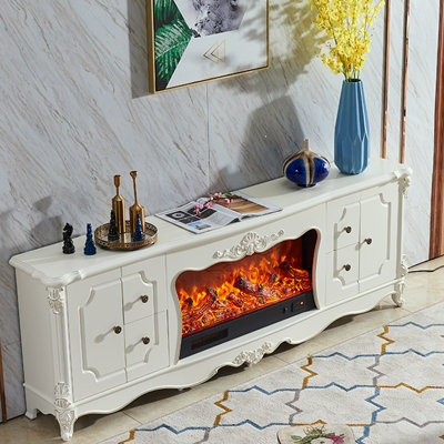 Foyer chauffant en bois massif beige