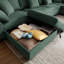 Repose-pieds rembourré en velours côtelé avec repose-pieds-112500004