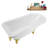 62" Streamline Clawfoot Tub,Tray,Drain, Clawfeet-101628985-102218226