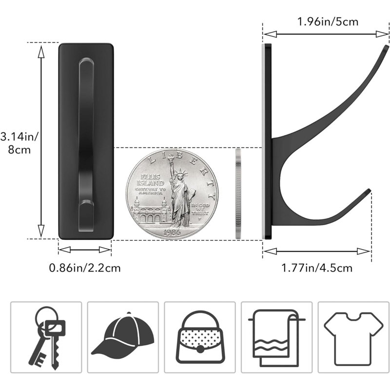Heavy Duty Wall Mounted Towel Hook
