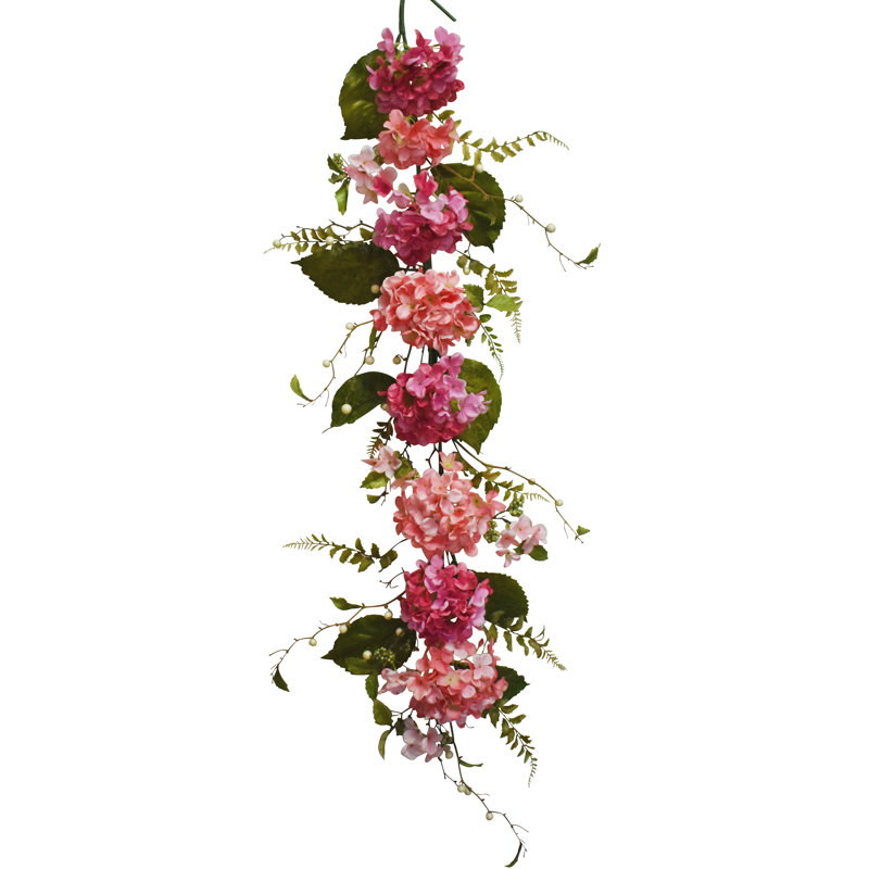 5'' in. Faux Hydrangea Garland