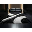 Tapis noir moelleux moelleux à motif géométrique moderne et contemporain - reliure noire-1963824124