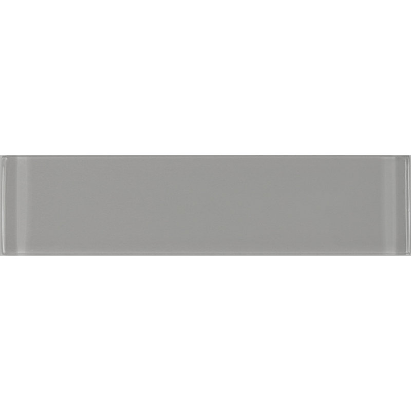 Metro 3 in. x 12 in. Glass Straight Edge Subway Wall & Pool Tile, Pebble