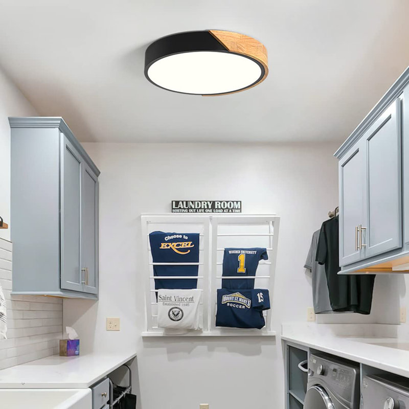 Modern LED Ceiling Light, Black