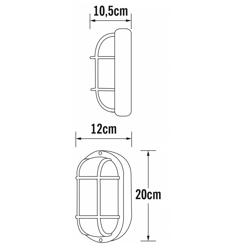 Huxley Matte Black Outdoor Bulkhead Light