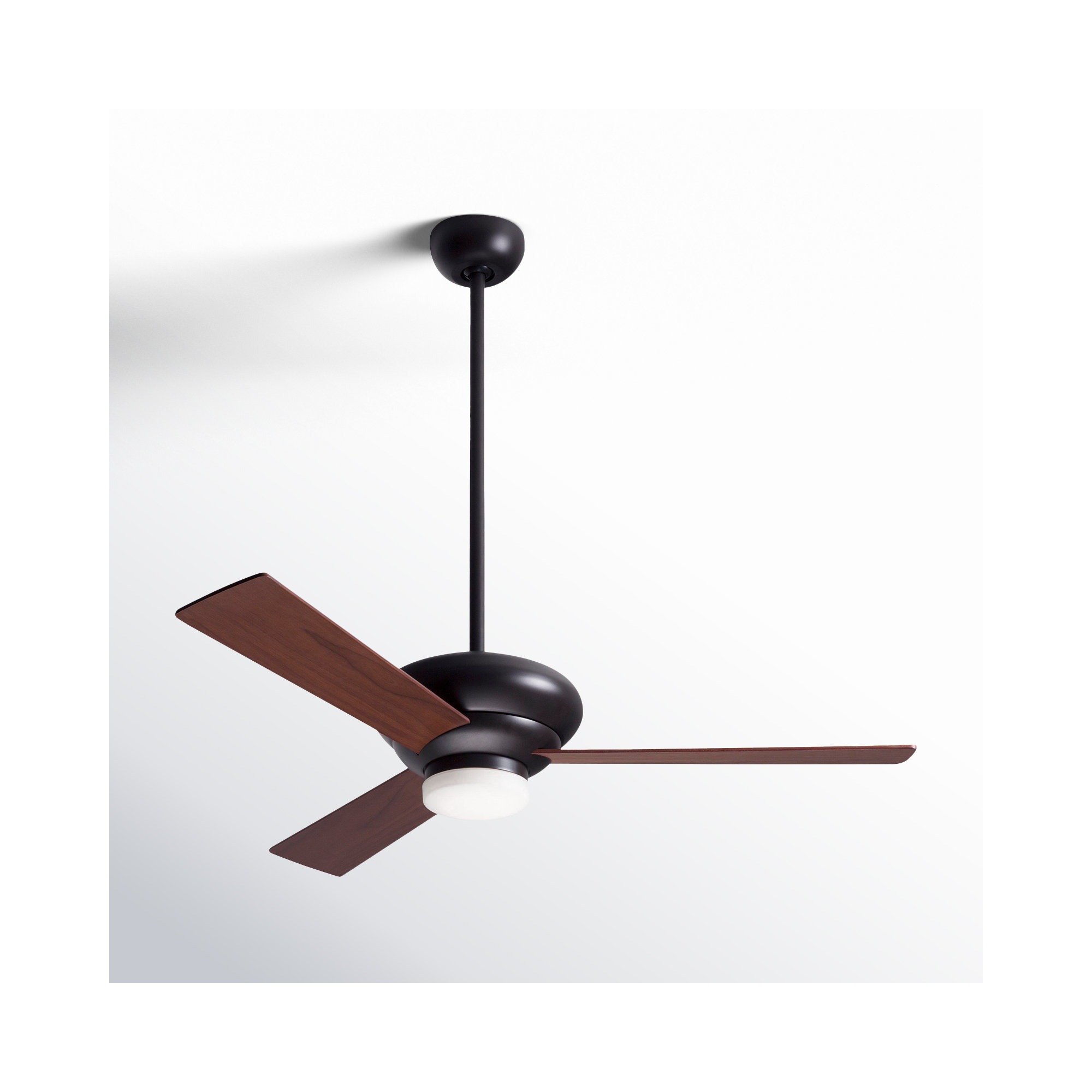 Altus 42'' 3 Blade Ceiling Fan with LED Light Kit, Mahogany, Handheld Remote Control (2-wire), Dark Bronze