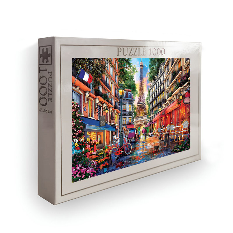 Casse-tête 1000 pièces, 26,8 po x 18,9 po | Conception 100% carton de haute qualité et éclatante | Parfait pour le plaisir en famille, le soulagement du stress et les jeux éducatifs | Cadeau pour adultes et enfants | Dimensions de la boîte: 13,2 po x 9,1 po x 2,0 po