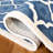 Carolene Hand Tufted Wool/Cotton/Latex Geometric Rug in Blue/Ivory-411302273