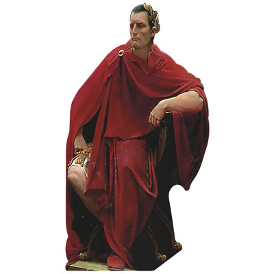 Julius Caesar on Throne Chair Cardboard Standup