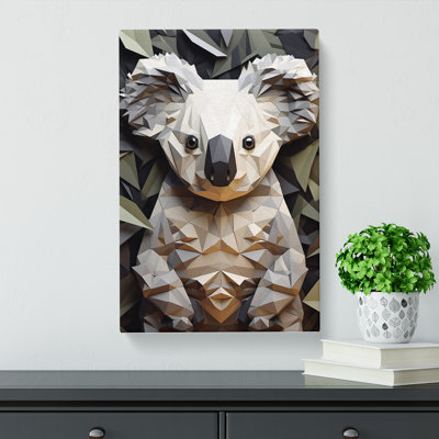 Koala Bear Op - Wrapped Canvas