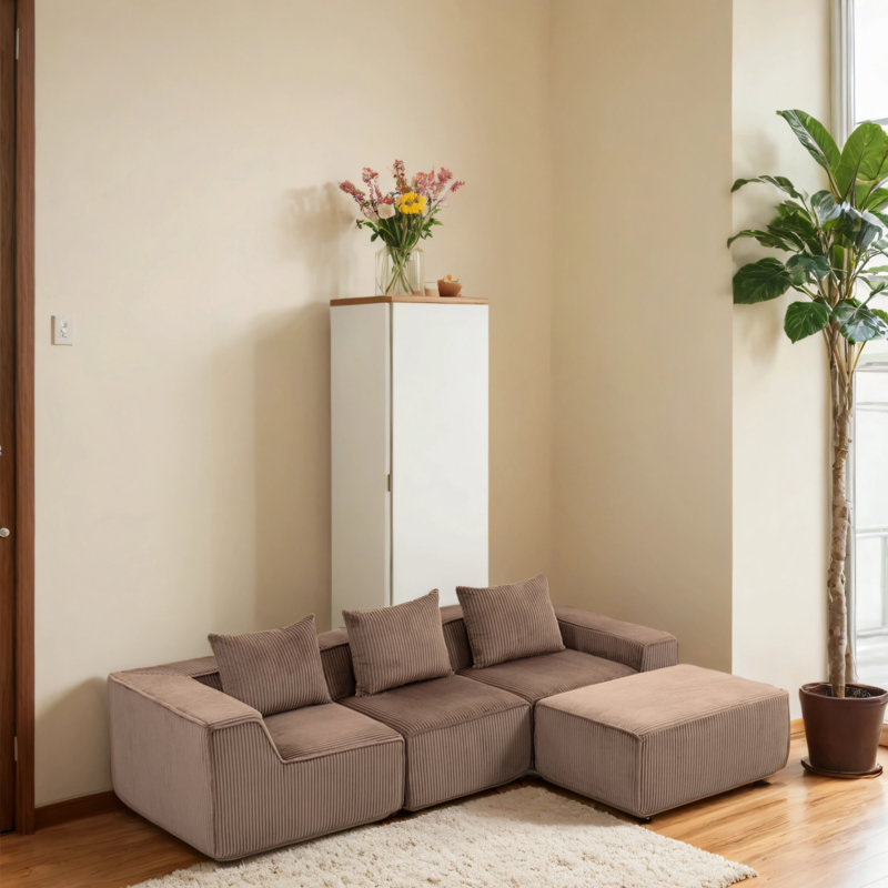 Canapé modulaire Freely configurable, Brun