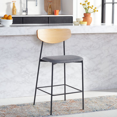 Ryker Upholstered Counter Stool with Metal Frame