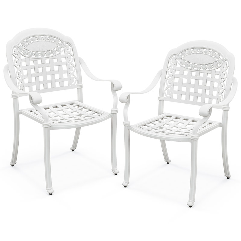 Fauteuil de salle à manger Erkin, Blanc