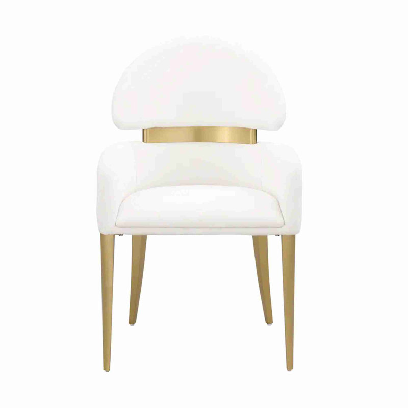 2 chaises avec accoudoirs, Blanc