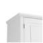 Armoire de rangement de salle de bain blanche avec portes et tiroir - Tablette réglable, plusieurs espaces de rangement pour la salle de bain, la cuisine et le bureau