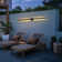 Matte Black Linear LED Outdoor Wall Light