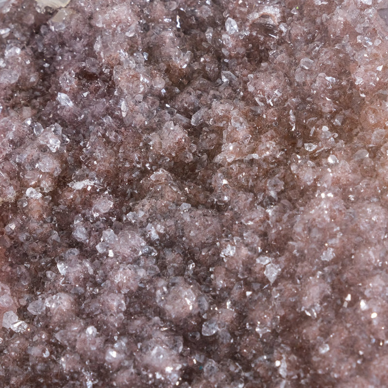 Druzy Crystal Cluster On Metal Stand