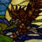 14"H Bald Eagle Stained Glass Window Panel