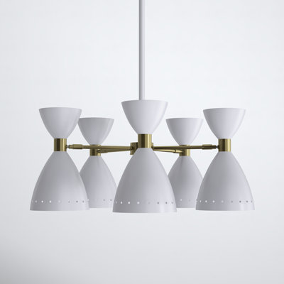 Bimini 5 Light Metal Geometric Chandelier