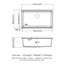 Évier de cuisine en quartz 32 po x 19 po blanc -, Scratch - poste de travail encastré, à faible bruit-121609640