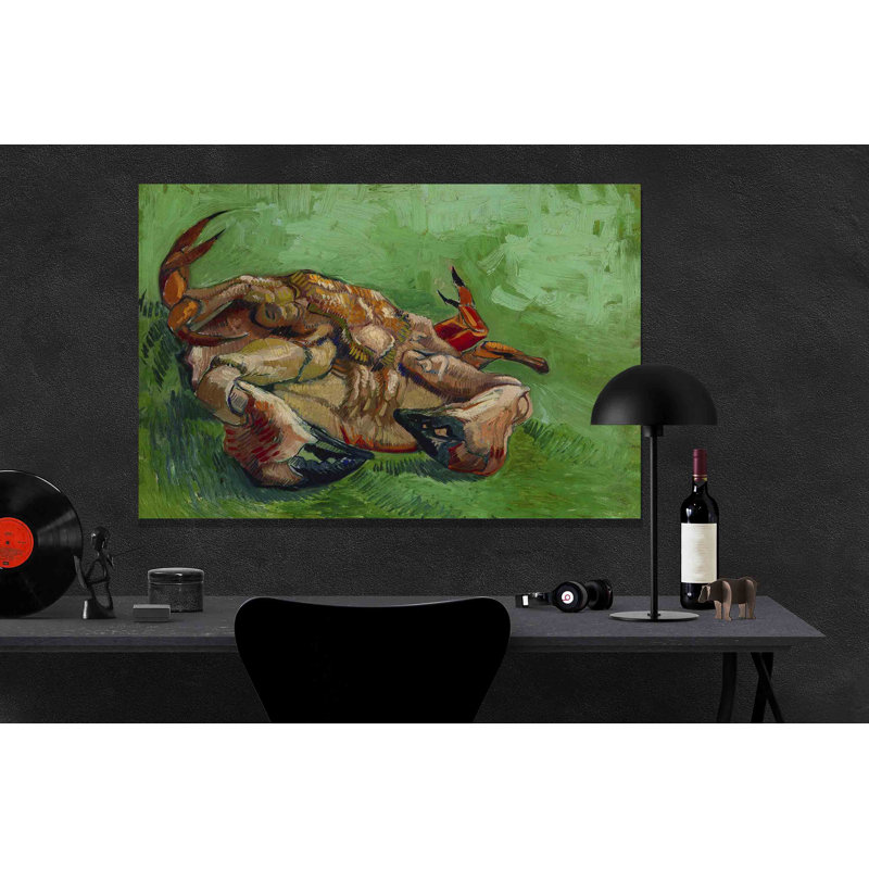 A Crab On It's Back by Vincent Van Gogh - Wrapped Canvas Painting, 76cm H x 101cm W x 18cm D