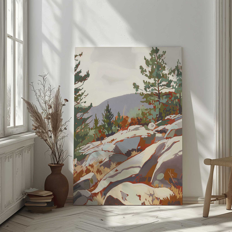 Impression sur toile Rocky Mountain View II, Toile tendue, H 18 po x l 12 po x P 1,25 po