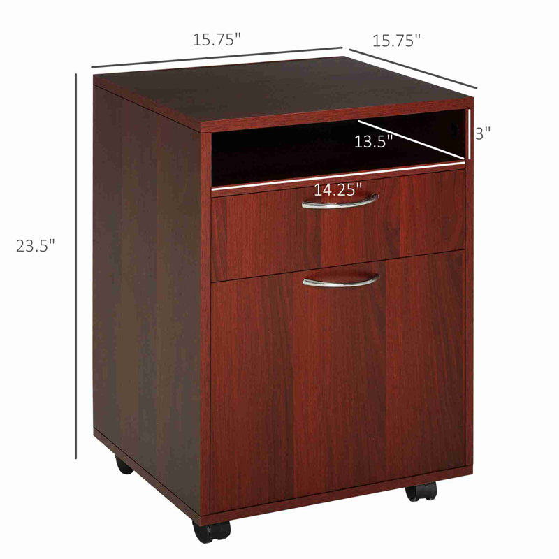 Organisateur de rangement mobile, Brun