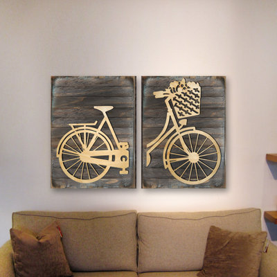 G.DeBrekht Wood Transportation Wall Decor