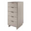 Commode 24 "en gris clair Granville (5 tiroirs)-1208291035