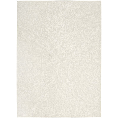 Darell Handmade Wool Floral Area Rug